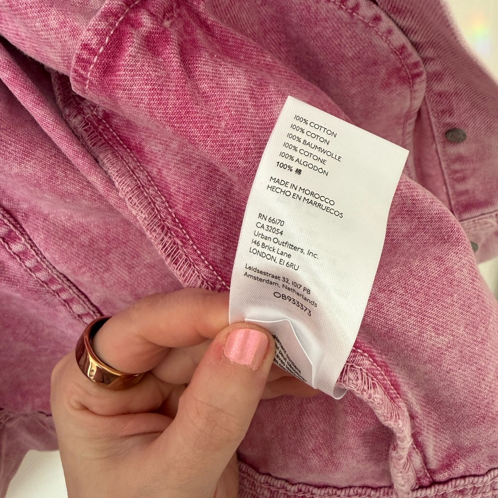 Free People x We The Free Rumors denim jacket in pink - Picture 5 of 7